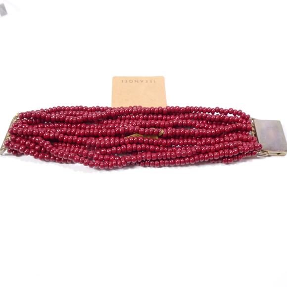 Neiman Marcus Lee Angel Women's Seed Bead Multi Strand Clasp Bracelet NWT 298 - Picture 9 of 10
